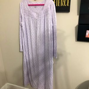 Croft & Barrow Sweetheart Purple White Gown  q0005